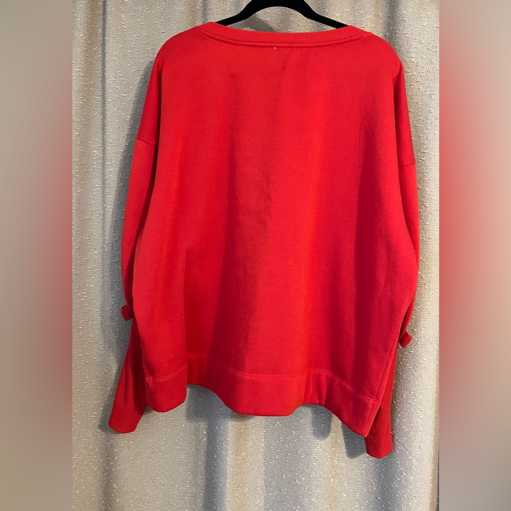 Maeve (Anthropologie) Red Bow Puff Sleeve Sweater - Picture 4 of 5